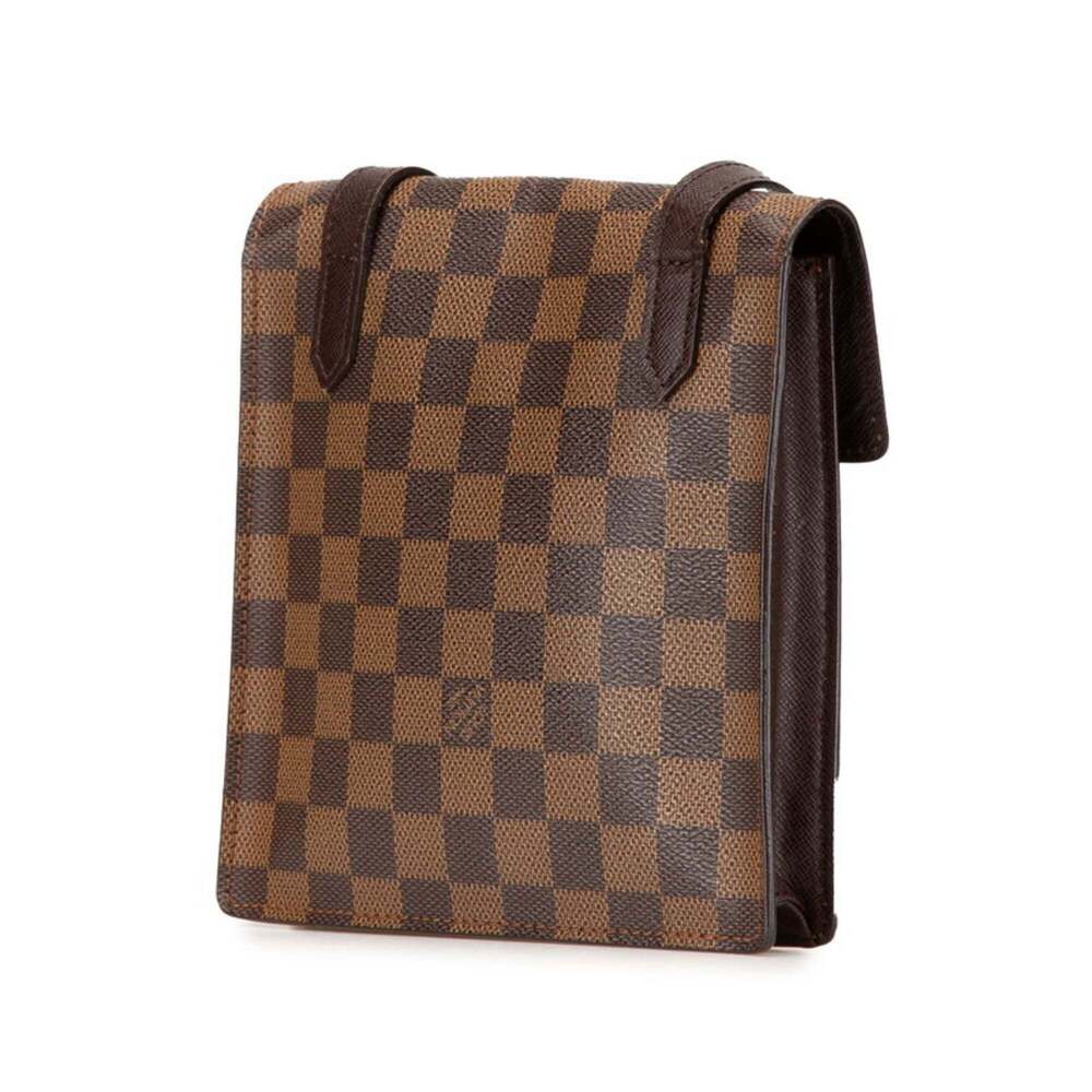 LOUIS VUITTON Brown Damier Leather Pochette Shoulder Bag - Picture 2 of 9
